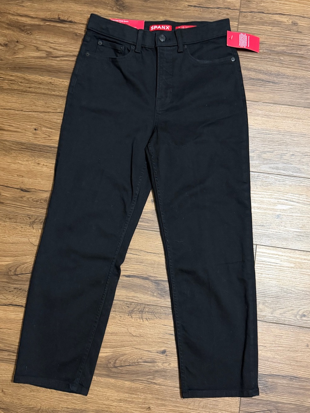 NEW Spanx SPANXsculpt™ ReDefine Slim Straight Jeans Black 10 Petite